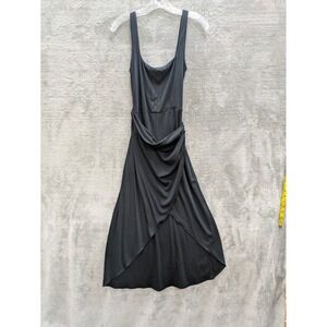 Aritzia Wilfred Sleeveless Midi Dress Womens Medium Drape Wrap Minimalist